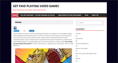Desktop Screenshot of getpaidplayingvideogames.com